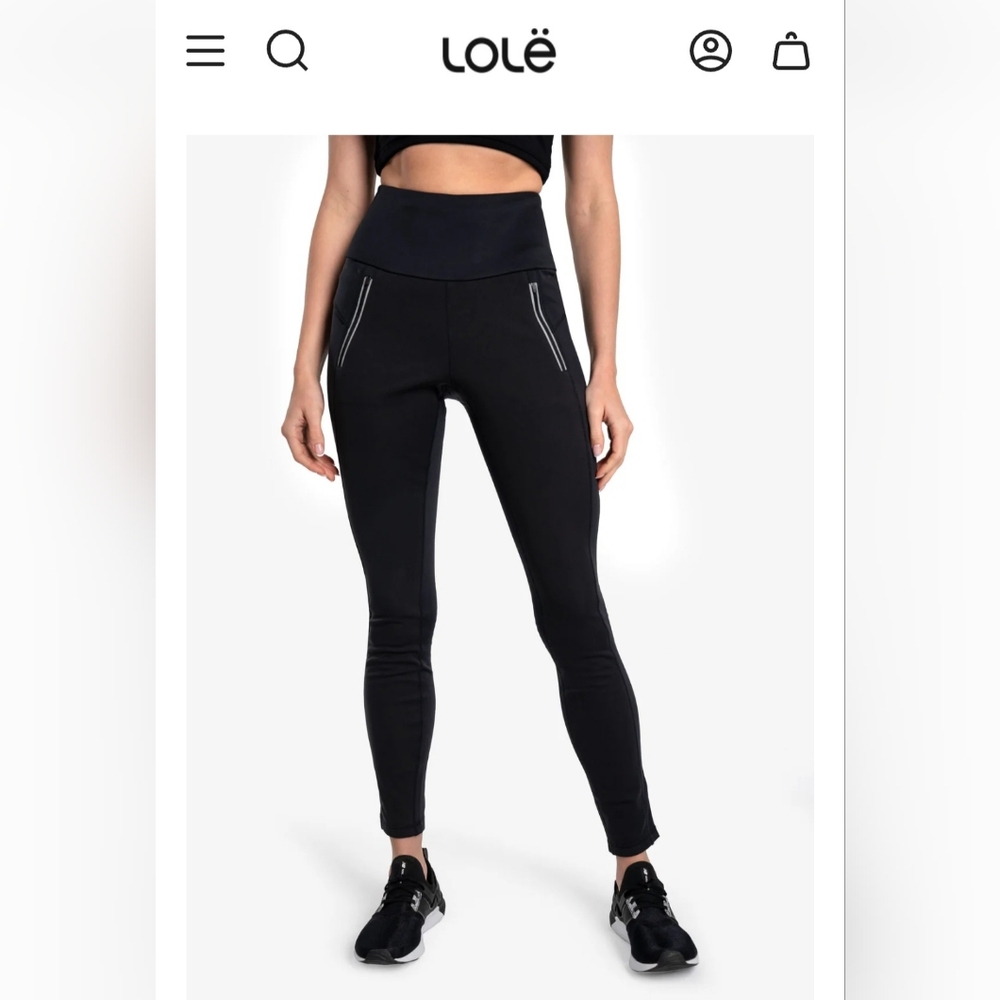 Lole Trek Women's Leggings, Black Beauty, Small hike‎ running outdoors